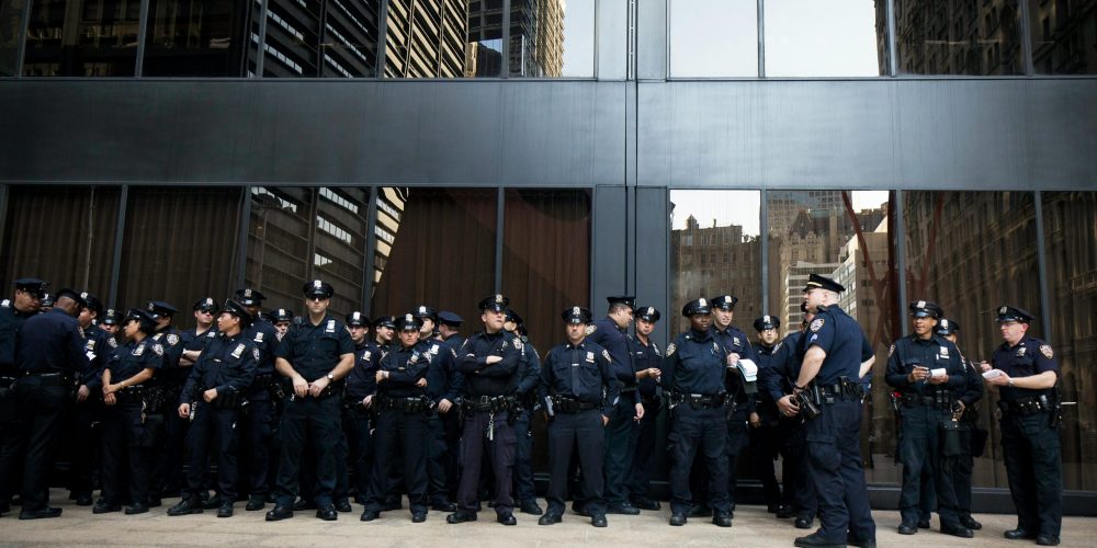 Policemen on Wall Street